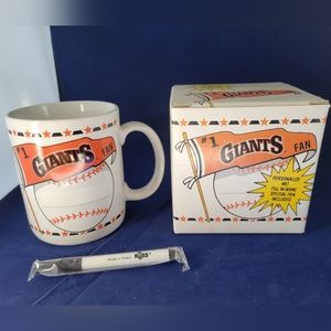 Vintage Russ San Francisco Giants Baseball Cup/Mug All Occasion Holiday/Kids